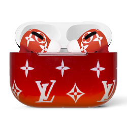 Беспроводные наушники Apple AirPods Pro 2 (Type-C) "LV" красно-оранжевый градиент (MTJV3)