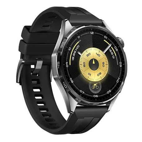 Умные часы Huawei Watch GT 6 46mm чёрный (чёрный ремешок) - 3