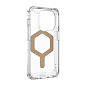Клип-кейс (накладка) UAG Plyo Magsafe для Apple iPhone 15 Pro (Уценка) прозрачный золотой (хорошее состояние, потертости) - 3