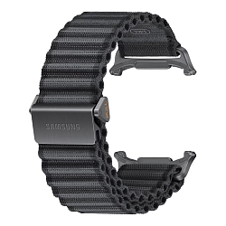 Ремешок Samsung Trail Band для Samsung Galaxy Watch Ultra / Ultra 2 нейлон, титан чёрный