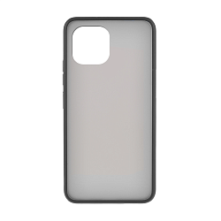 Клип-кейс (накладка) Shell для Xiaomi 11 Lite пластик, затемнённый с чёрной рамкой