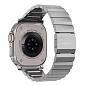 Блочный браслет Nomad Titanium Band для Apple Watch 44 / 45 / 46 / 49mm титан, сталь серебристый - 2