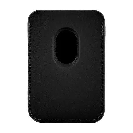 Кардхолдер uBear Leather Shell Case для Apple iPhone кожа, чёрный - 2