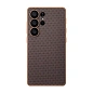 Клип-кейс (накладка) Pitaka PinButton Case для Samsung Galaxy S25 Ultra кевлар (арамид), чёрно-золотой