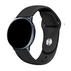 Спортивный ремешок для Samsung Watch 22mm силикон чёрный