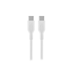 Дата-кабель uBear Life 60W Type-C to Type-C 1.2 м, белый