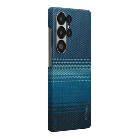 Клип-кейс (накладка) Pitaka Ultra-Slim Case для Samsung Galaxy S26 Ultra кевлар (арамид), "восход луны" (KS2602U) - 2