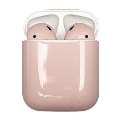 Беспроводные наушники Apple AirPods 2 с зарядным футляром пудровый (MV7N2)