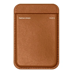 Кардхолдер Native Union (Re) Classic Wallet для Apple iPhone поликарбонат, древесная целюлоза, коричневый