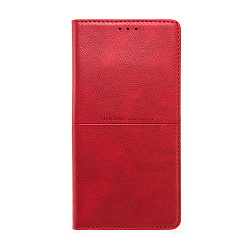 Чехол-книжка Premium Rich Boss для Xiaomi Poco X3 NFC / Poco X3 Pro искусственная кожа, красный