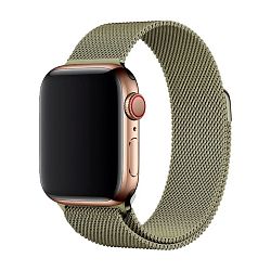 Браслет Миланский сетчатый для Apple Watch 38 / 40 / 41 / 42mm сталь хаки