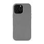 Клип-кейс (накладка) uBear Capital Leather Case для Apple iPhone 16 Pro (Уценка) серый (хорошее состояние, потертость)