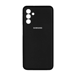 Клип-кейс (накладка) Silicone cover закрытый для Samsung Galaxy A04s силикон, чёрный