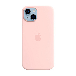 Клип-кейс (накладка) Silicone Case для Apple iPhone 14 силикон, пудровый
