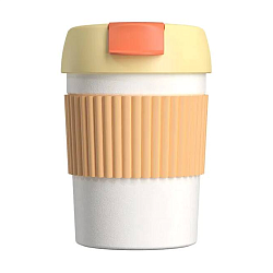 Кружка-термос Xiaomi KKF Fish Rainbow Mini Vacuum Coffee Tumbler (0.36 л) оранжевый, белый