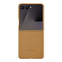 Клип-кейс (накладка) Samsung Kindsuit Case для Samsung Galaxy Z Flip 7 экокожа, песочно-коричневый