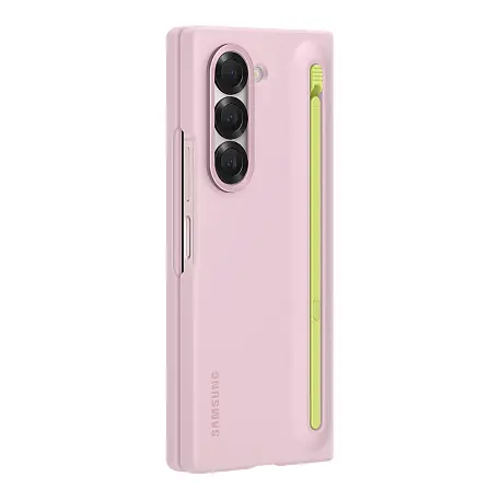 Клип-кейс (накладка) Samsung S Pen Case для Samsung Galaxy Z Fold 6 полиуретан, поликарбонат, розовый - 3
