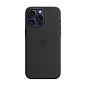 Клип-кейс (накладка) Silicone Case для Apple iPhone 15 Pro Max силикон, чёрный