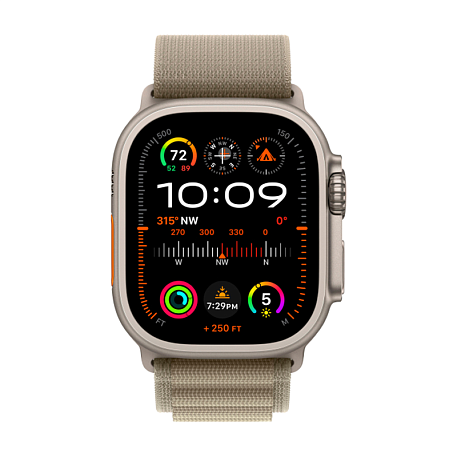 Умные часы Apple Watch Ultra 2 49mm GPS + Cellular Titanium Case Olive Alpine Loop M - 2