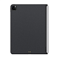 Клип-кейс (накладка) Pitaka MagEZ Case 2 для Apple iPad Pro 11" (2020 / 2021 / 2022) кевлар (арамид), чёрно-серый (полоска)