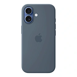 Клип-кейс (накладка) Apple Silicone Case MagSafe для Apple iPhone 17 силикон, Anchor Blue