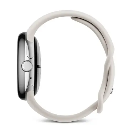 Умные часы Google Pixel Watch 3 41mm серебристый (белый ремешок) - 3
