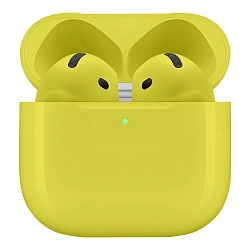 Беспроводные наушники Apple AirPods 4 (ANC) жёлтый глянец (полная покраска)