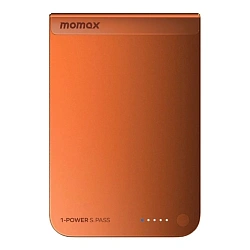 Внешний аккумулятор с беспроводной зарядкой Momax S.Pass 5000 мАч 15 Вт оранжевый