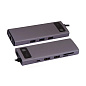 Адаптер-разветвитель для компьютера Baseus Metal Gleam Series/Starjoy (USB3.0+USB2.0+HDMI+PD+RJ45+SD/TF) (9в1) серый - 3