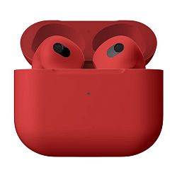 Беспроводные наушники Apple AirPods 3 красный матовый (полная покраска) (MPNY3)