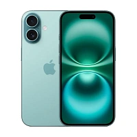 Смартфон Apple iPhone 16 256 ГБ бирюзовый (1sim + eSim)
