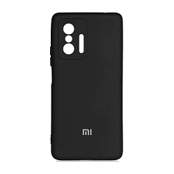 Клип-кейс (накладка) для Xiaomi 11T / 11T Pro силикон, чёрный