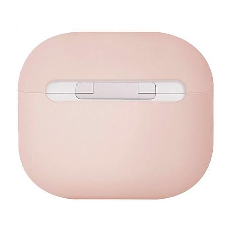 Кобура UNIQ Lino для Apple AirPods 3 поликарбонат, силикон, пудровый - 2