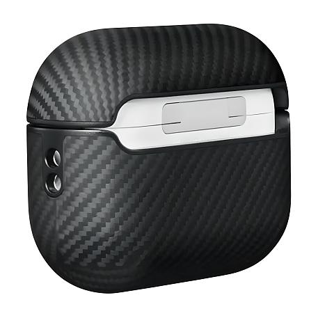Кобура Pitaka MagEZ Case для Apple AirPods Pro 2 кевлар (арамид), чёрно-серый (полоска) - 3