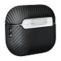 Кобура Pitaka MagEZ Case для Apple AirPods Pro 2 кевлар (арамид), чёрно-серый (полоска) - 3