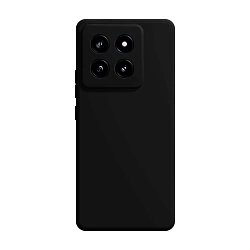 Клип-кейс (накладка) Silicone cover закрытый для Xiaomi 14T силикон, чёрный