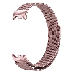 Миланский сетчатый браслет Doossy для Xiaomi Smart Band 8 / 9 / 10 сталь розовое золото