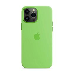 Клип-кейс (накладка) Silicone Case для Apple iPhone 13 Pro Max силикон, салатовый