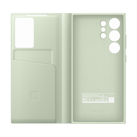 Чехол-книжка Samsung Smart View Wallet Case для Samsung Galaxy S24 Ultra полиуретан, поликарбонат, мятный - 3