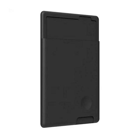Кардхолдер Silicone Card Bag для смартфона универсальный силикон, серый - 2