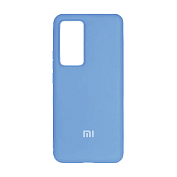 Клип-кейс (накладка) Silicone cover закрытый для Xiaomi 12T / 12T Pro силикон, голубой