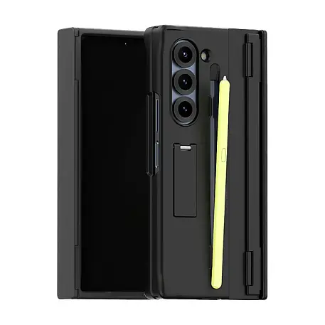 Клип-кейс (накладка) с отделением под стилус Araree Nukin 360 SP для Samsung Galaxy Z Fold 6 поликарбонат, металл, чёрный - 2