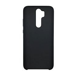 Клип-кейс (накладка) Silicone cover (без лого) для Xiaomi Redmi 9 силикон, чёрный