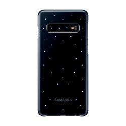 Клип-кейс (накладка) Samsung Led Cover для Samsung Galaxy S10 пластик, чёрный