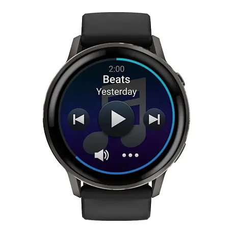 Умные часы Garmin Venu 4 45mm чёрный (чёрный ремешок) - 2