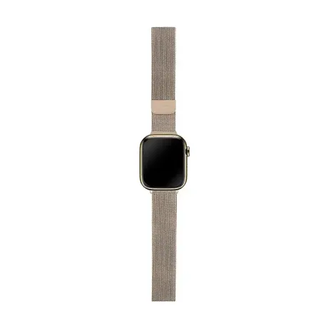 Миланский сетчатый браслет uBear Spark для Apple Watch 38 / 40 / 41 / 42mm сталь золотой - 2