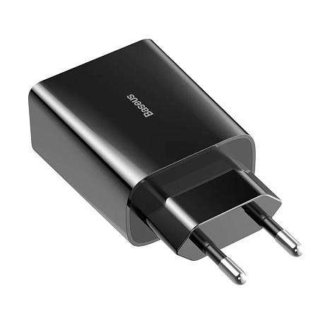 Сетевое зарядное устройство Baseus Speed Mini 18 Вт, чёрный - 2