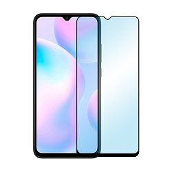 Защитное стекло 3D Classic для Xiaomi Redmi 9a / 9c / 10a / A1+ / A2 / A2+, черная рамка
