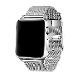 Браслет (застежка) Миланский сетчатый для Apple Watch 44 / 45 / 46 / 49mm сталь серебристый