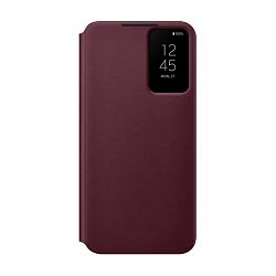 Чехол-книжка Samsung Smart Clear View Cover для Samsung Galaxy S22 Plus полиуретан, поликарбонат, бургунди